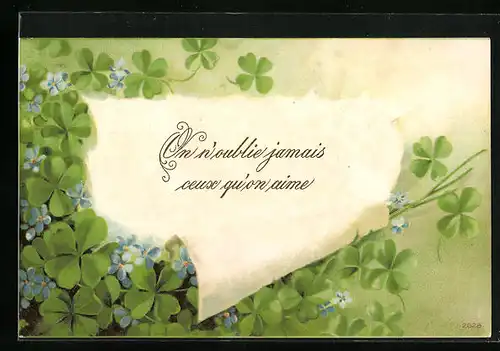 Präge-AK On n`oublie jamais ceux qu`on aime