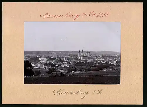 Fotografie Brück & Sohn Meissen, Ansicht Naumburg a. S., Blick auf die Stadt mit dem Dom