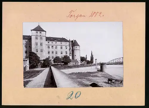 Fotografie Brück & Sohn Meissen, Ansicht Torgau / Elbe, Partie am Schloss Hartenfels