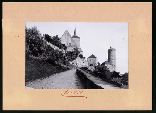 Fotografie Brück & Sohn Meissen, Ansicht Bautzen, Blick auf Mühltor, Wasserturm und Wendische Kirche