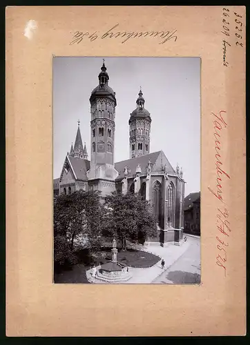 Fotografie Brück & Sohn Meissen, Ansicht Naumburg a. S., Blick auf den Dom Rückansicht