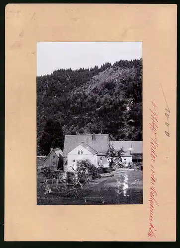 Fotografie Brück & Sohn Meissen, Ansicht Dorfhain i. Sa., Blick auf die Nieder- oder Ochsenmühle