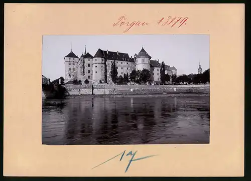 Fotografie Brück & Sohn Meissen, Ansicht Torgau, Blick auf das Schloss Hartenfels von Osten aus gesehen