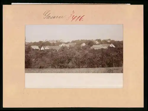 Fotografie Brück & Sohn Meissen, Ansicht Gasern, Teilansicht des Ortes mit Wald