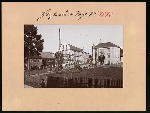 Fotografie Brück & Sohn Meissen, Ansicht Grossröhrsdorf, Fabrik der Firma J. G. Schurig