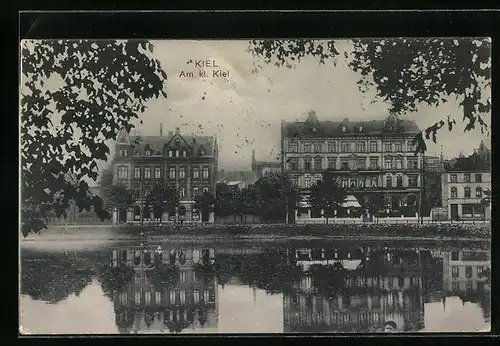 AK Kiel, Am kl. Kiel mit Uferpartie