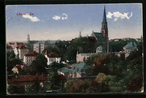AK Löbau i. Sa., Teilansicht