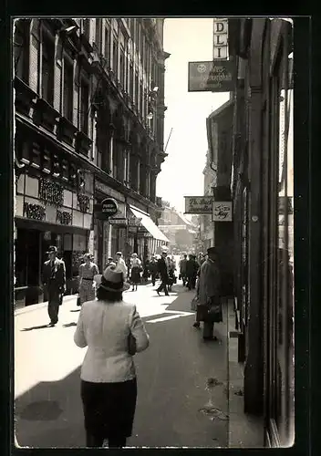 AK Chemnitz, Strassenpartie mit Geschäften