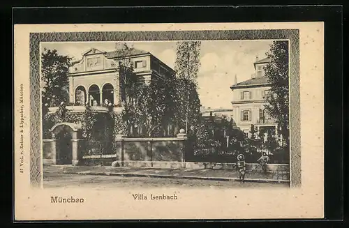 AK München, Villa Lenbach