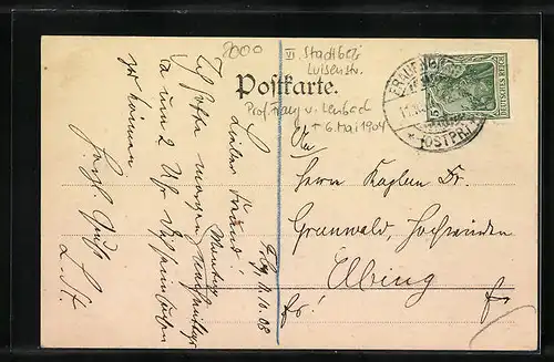 AK München, Villa Lenbach