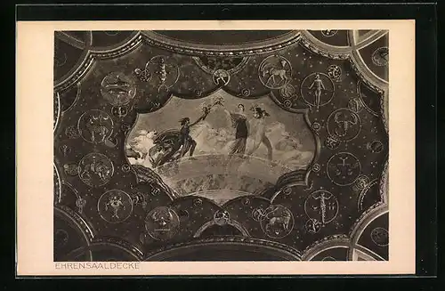 AK München, Deutsches Museum - Ehrensaaldecke
