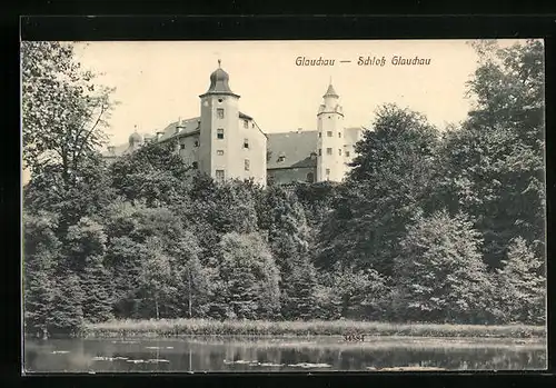 AK Glauchau, Schloss Glauchau vom Wasser aus