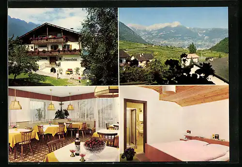 AK Partschins bei Meran, Garni Sonnenheim, Ortsansicht