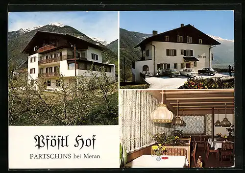 AK Partschins bei Meran, Pension Pföstl Hof