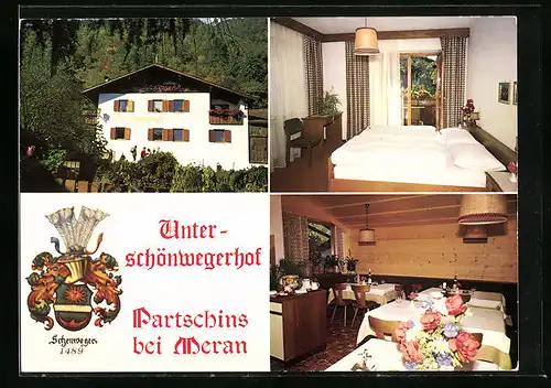 AK Partschins bei Meran, Pension Unterschönwegerhof