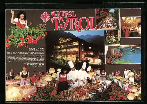 AK Rabland bei Meran, Komforthotel Tyrol mit Schwimmbad