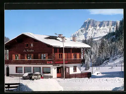 AK Corvara /Alta Badia, Pizzeria La Tambra im Winter