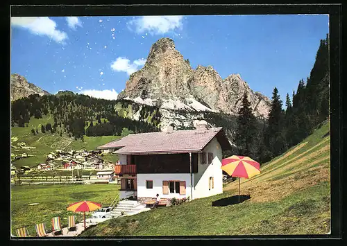 AK Corvara /Alta Badia, Garni La Gomina mit Umgebung