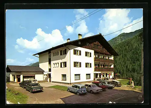 AK St. Gertraud /Ulten, Hotel Ultenerhof mit Parkplatz