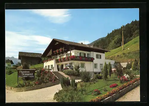 AK Altbreid-St. Pankratz /Ultental, Pension Irmgard von der Strasse aus