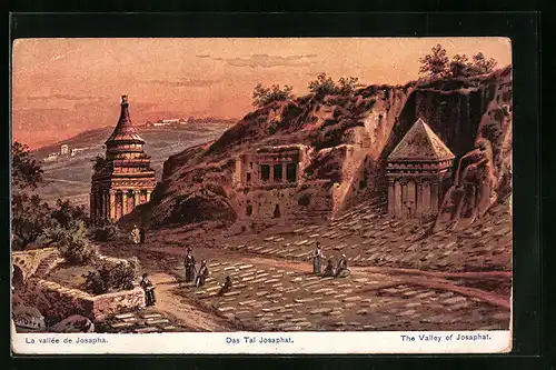 Künstler-AK Friedrich Perlberg: Das Tal Josaphat