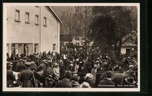 AK Oberammergau, Passionsspiele, Nach dem Spiel