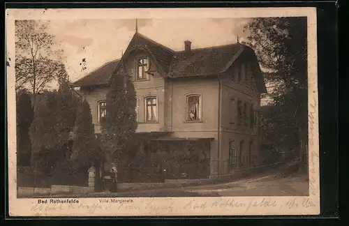 AK Bad Rothenfelde, Villa Margarete mit Strassenpartie