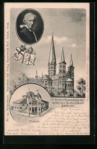 AK Bonn, 47. Generalversammlung der Katholiken Deutschlands 1900