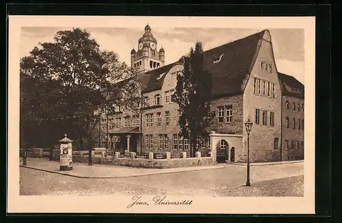 AK Jena, Universität mit Litfasssäule