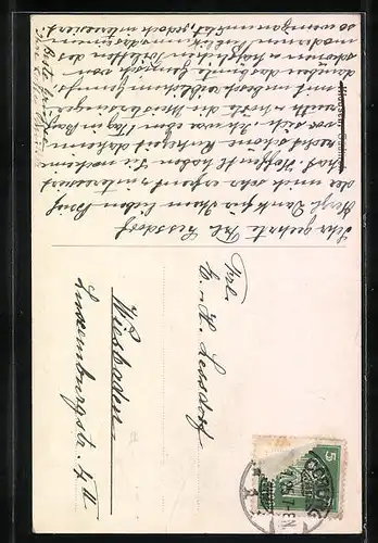 Künstler-AK Klausen, Erker in Rauter`s Künstlerstube