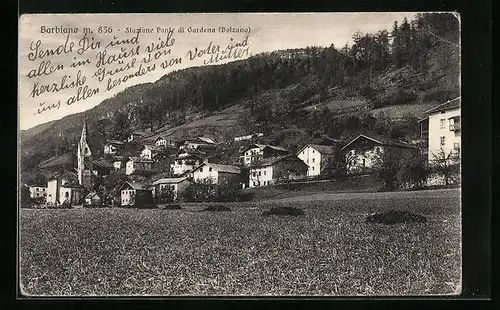 AK Barbiano, Stazione Ponte di Gardena