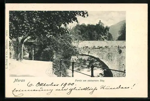 AK Meran, Partie am steinernen Steg