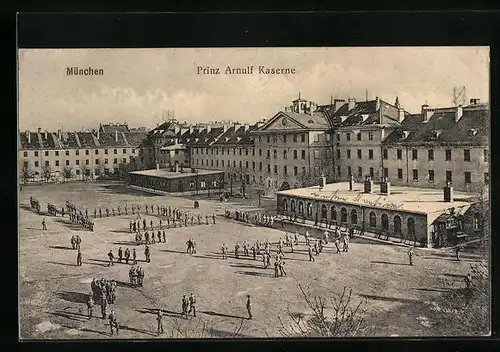 AK München, Prinz Arnulf-Kaserne mit Soldaten