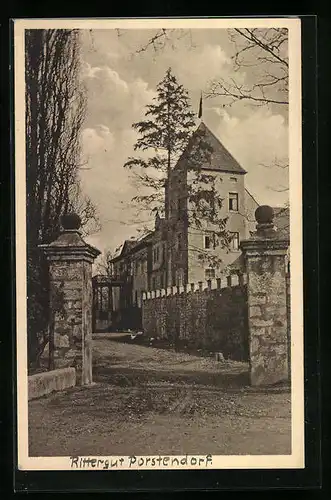 AK Porstendorf, Blick auf das Rittergut