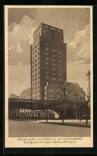 AK Köln-Neustadt, Hochhaus am Hansaring