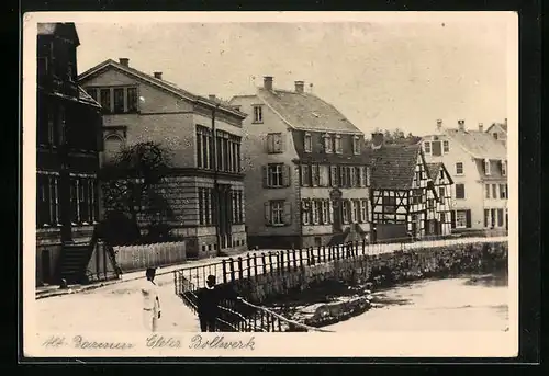 Foto-AK Barmen, Strasse Clefer Bollwerk im Winter 1938