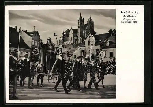 AK Breisach a. Rh., Gauklertag, Einzug des Gauklerkönigs