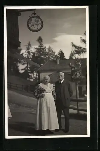 AK St. Viglio, Hotel Stazione Drassl mit Betreiber