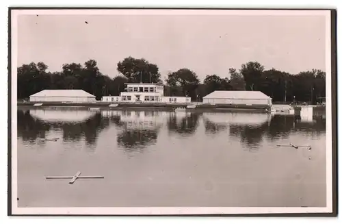 39 Fotografien Bademode, Ansicht Karlsruhe, Rheinstrandbad Rappenwört, Sport, Tischtennis, Strassenbahn, Hochwasser Boxen