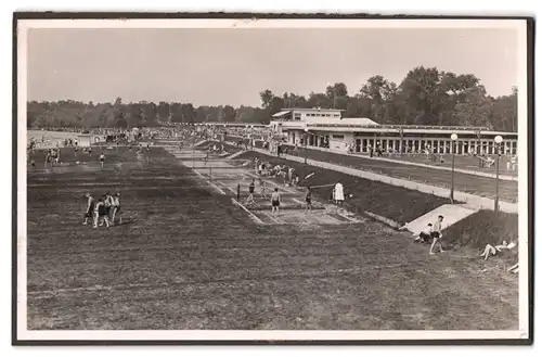 39 Fotografien Bademode, Ansicht Karlsruhe, Rheinstrandbad Rappenwört, Sport, Tischtennis, Strassenbahn, Hochwasser Boxen