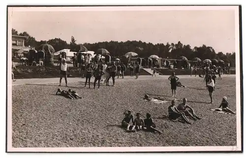 39 Fotografien Bademode, Ansicht Karlsruhe, Rheinstrandbad Rappenwört, Sport, Tischtennis, Strassenbahn, Hochwasser Boxen