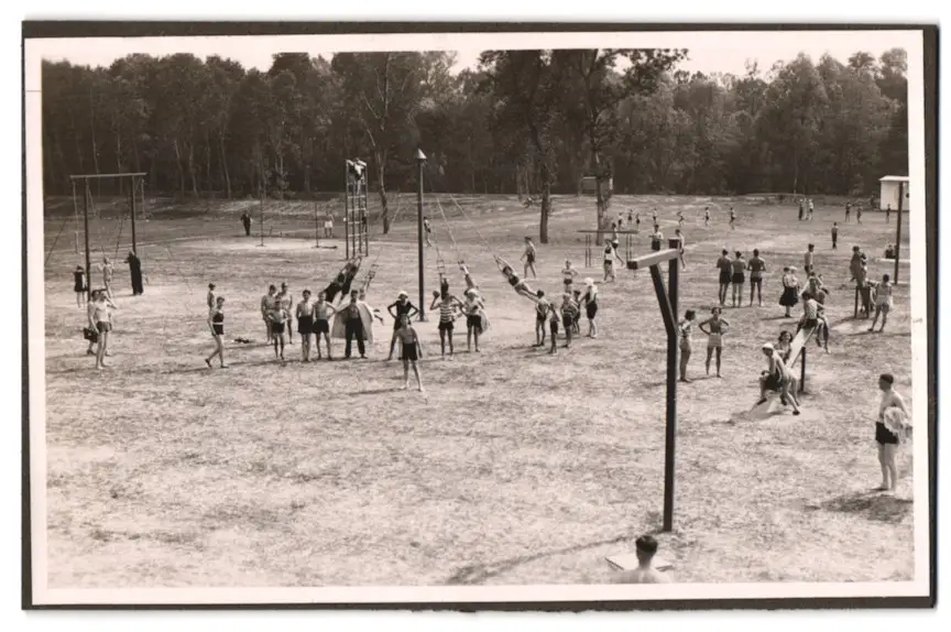 39 Fotografien Bademode, Ansicht Karlsruhe, Rheinstrandbad Rappenwört, Sport, Tischtennis, Strassenbahn, Hochwasser Boxen 33