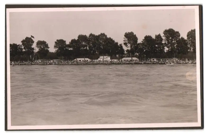 39 Fotografien Bademode, Ansicht Karlsruhe, Rheinstrandbad Rappenwört, Sport, Tischtennis, Strassenbahn, Hochwasser Boxen 38