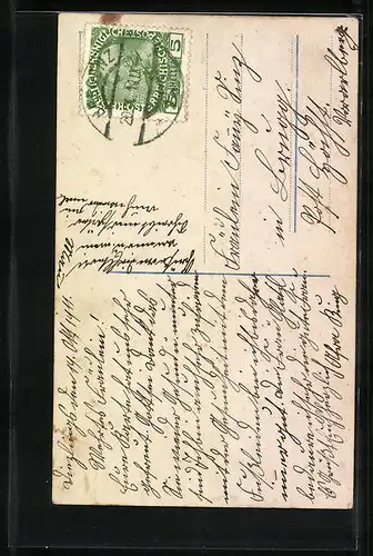 AK Kinder am Ufer mit Schutzengel