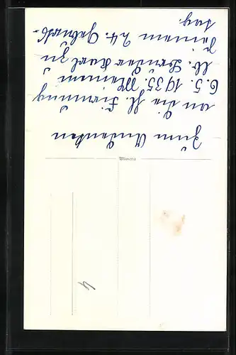 Foto-AK Mädchen im weissen Kleid mit Blumenkranz zur Firmung