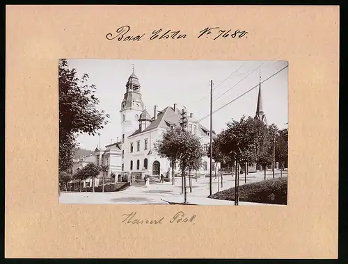 Fotografie Brück & Sohn Meissen, Ansicht Bad Elster, Postamt, Kaiserliche Post