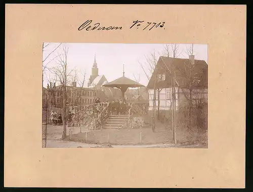 Fotografie Brück & Sohn Meissen, Ansicht Oederan, Partie am Kinderspielplatz