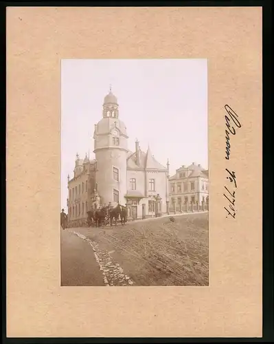 Fotografie Brück & Sohn Meissen, Ansicht Oederan, Bahnhofstrasse Ecke Poststrasse