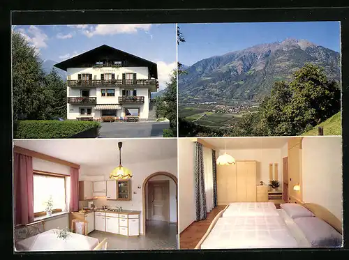 AK Plaus bei Meran, Pension Garni Wirtsgut, Innenansichten