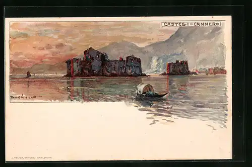Künstler-AK Manuel Wielandt: Castelli di Cannero